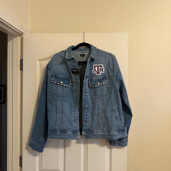 Lee Jackets & Blazers - Texas A&M Lee Jean Jacket with Embellish sz XL